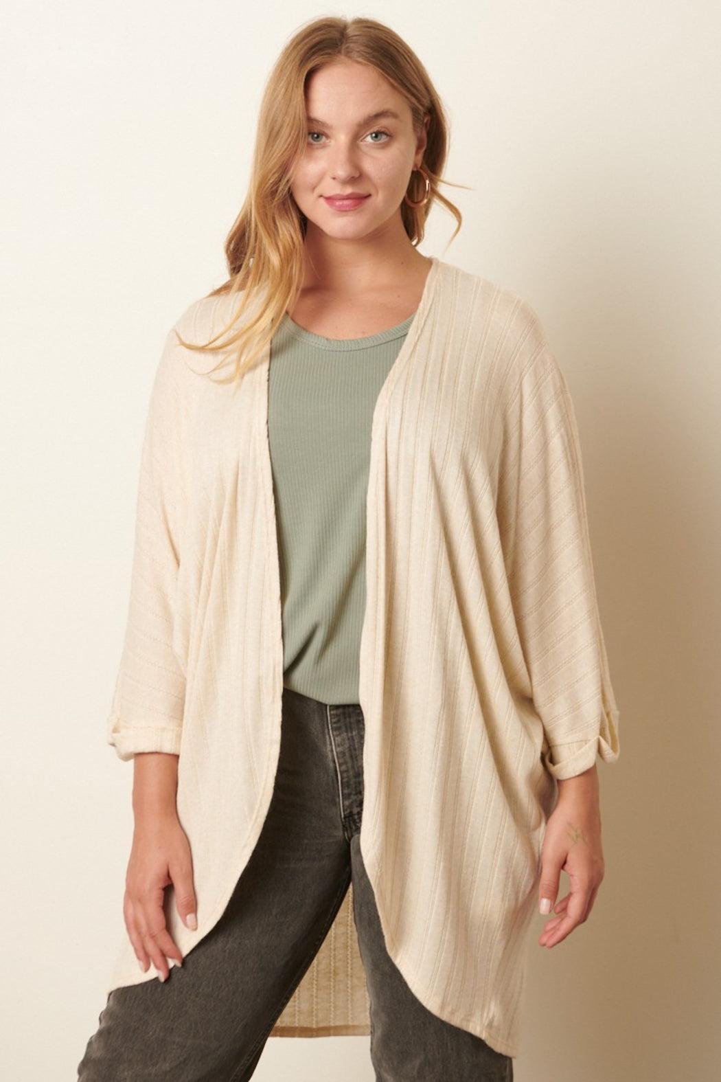 Pointelle Cashmere Cardigan Female Product Image