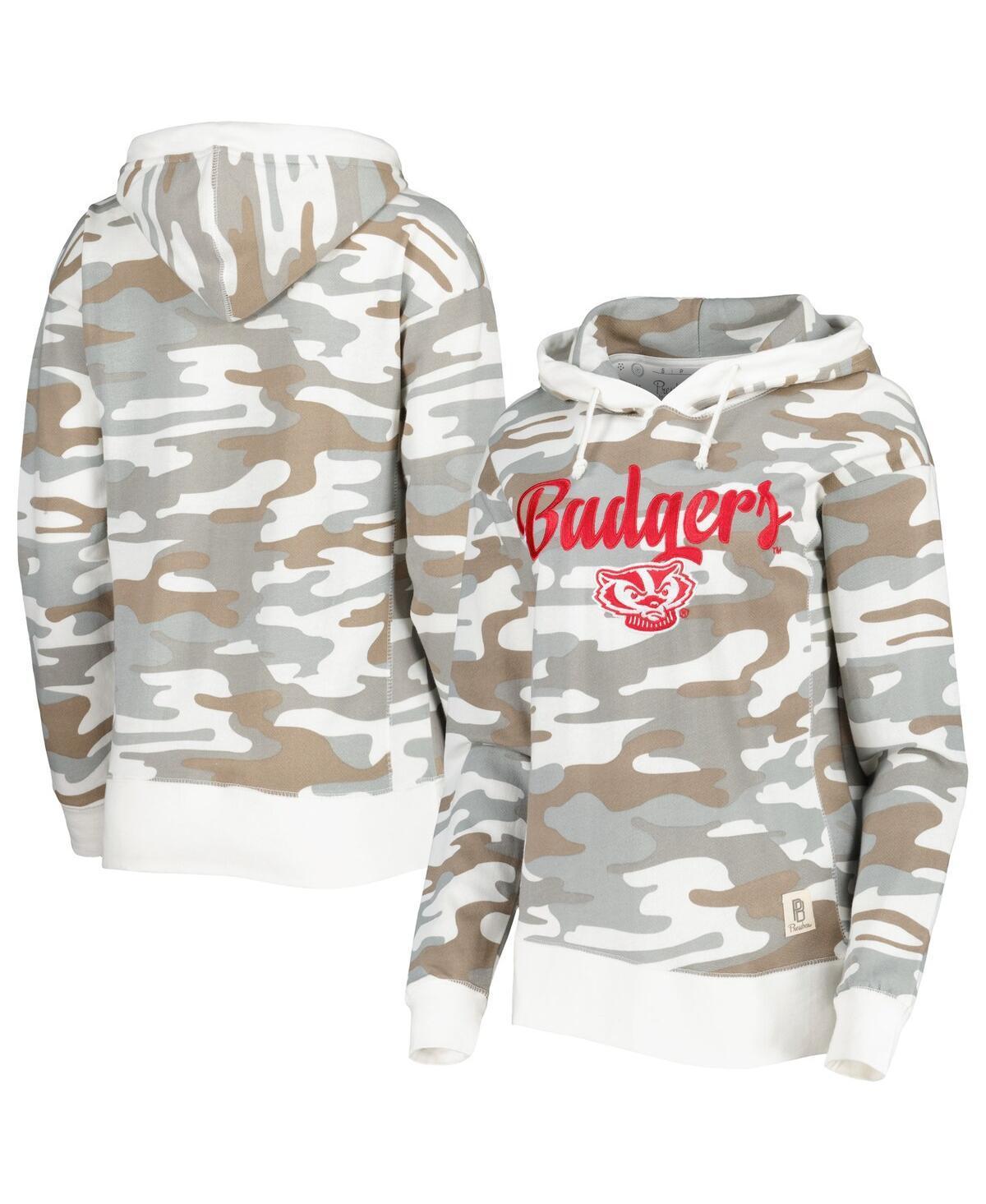 Womens Pressbox Camo Wisconsin Badgers San Pablo Pullover Hoodie Product Image