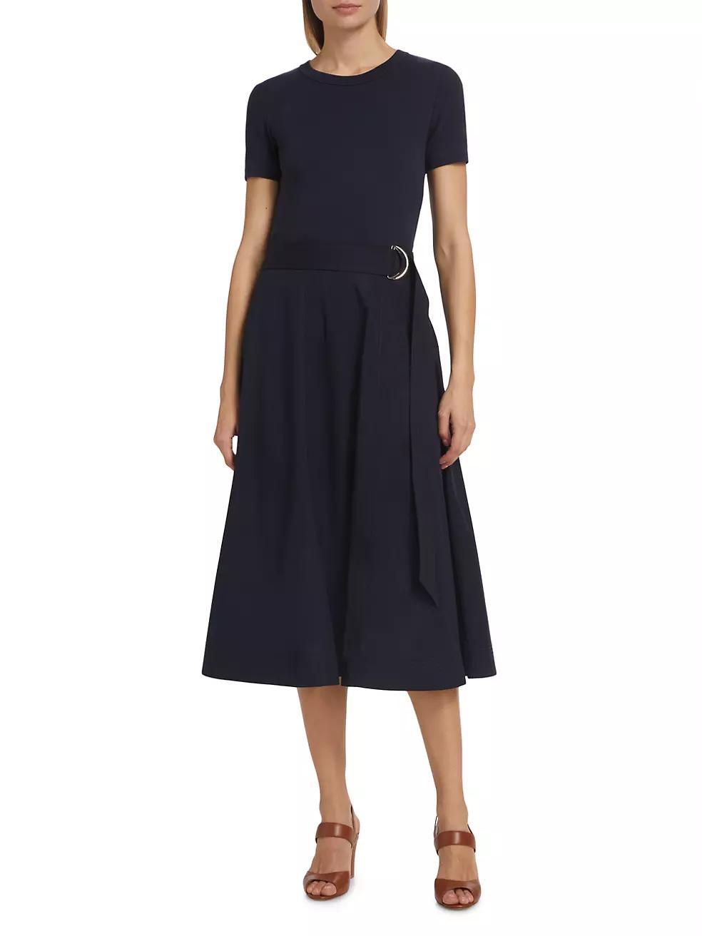 Facia T-Shirt Belted Midi-Dress Product Image