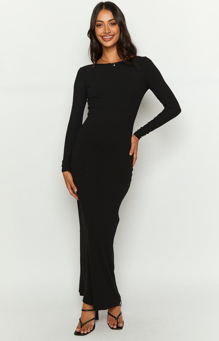 Romilly Black Long Sleeve Maxi Dress product image