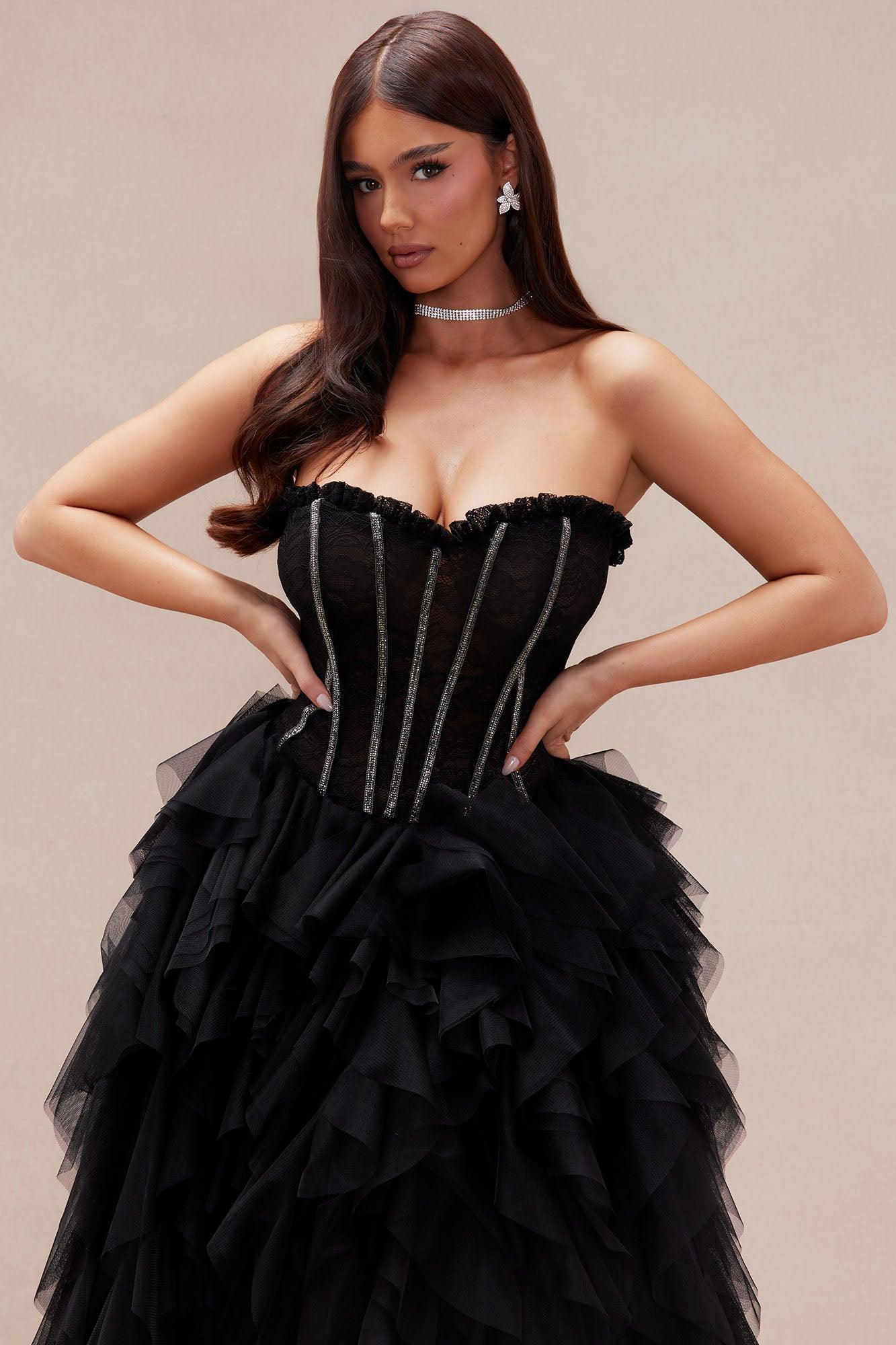 Nicole Tulle Gown - Black Product Image