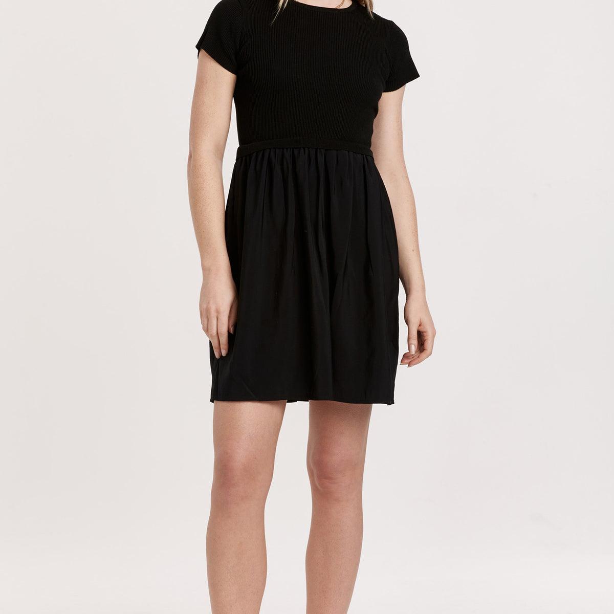 Avalon Mock Neck Short Sleeve Dress Product Image