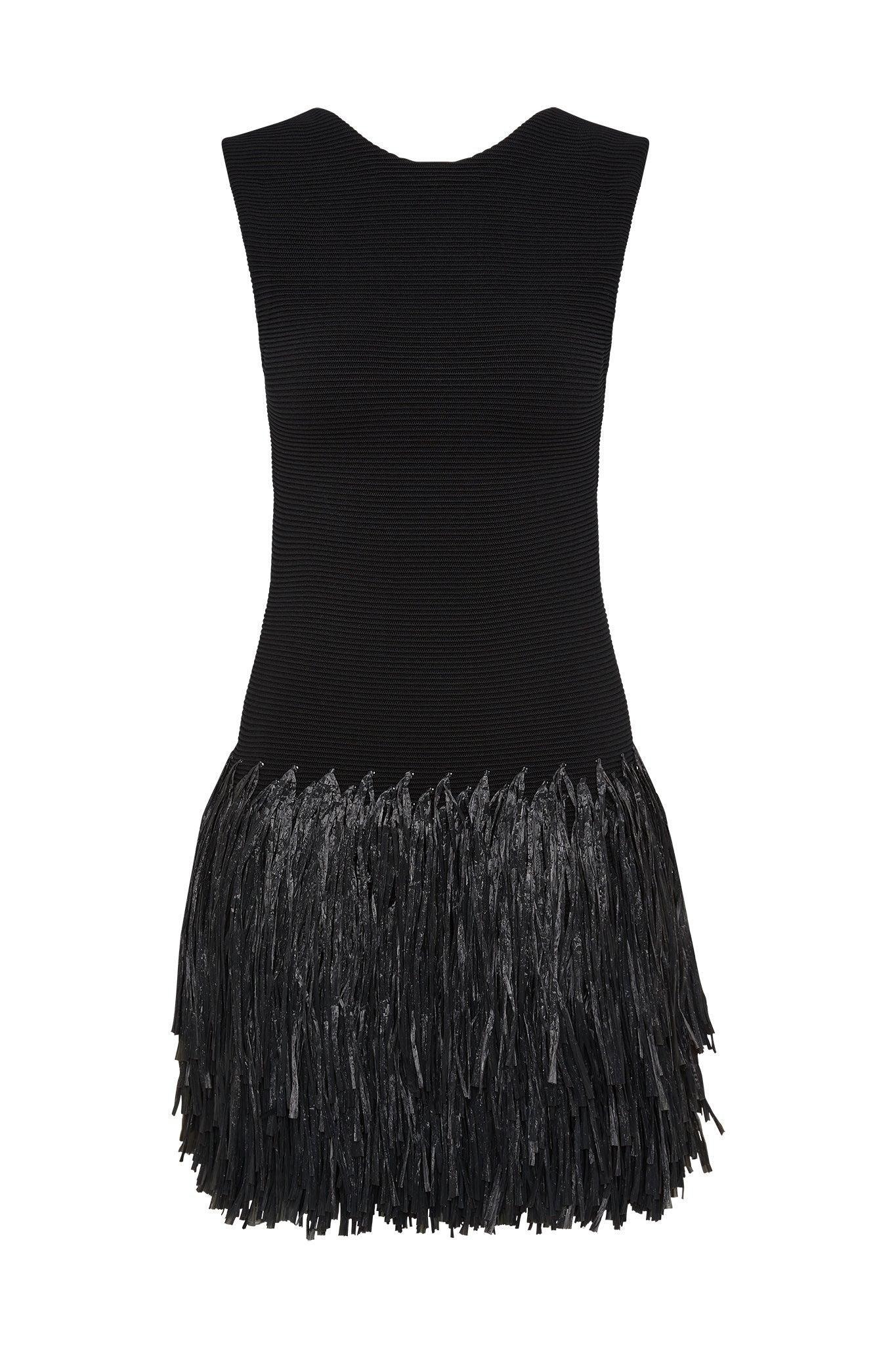 Rushes Raffia Knit Mini Dress Product Image