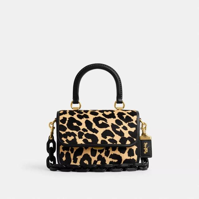 Rogue Top Handle Bag In Haircalf With Leopard Print Product Image