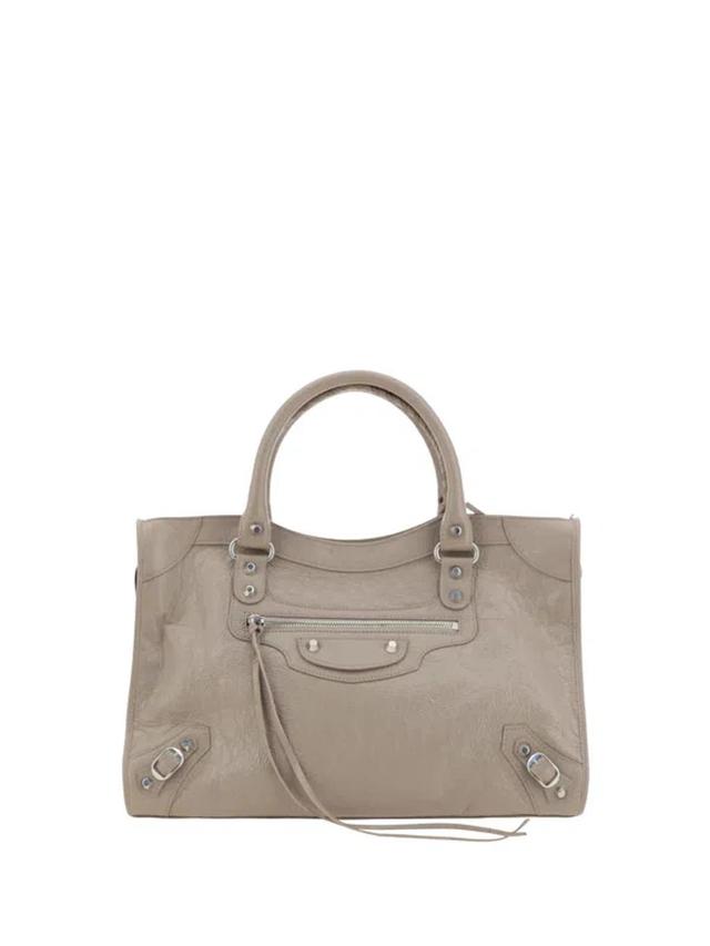 Le City Medium Handbag In Beige Product Image