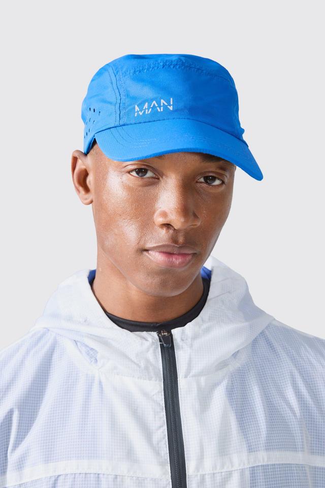 Man Active Perforated Reflective Cap | boohooMAN USA Product Image