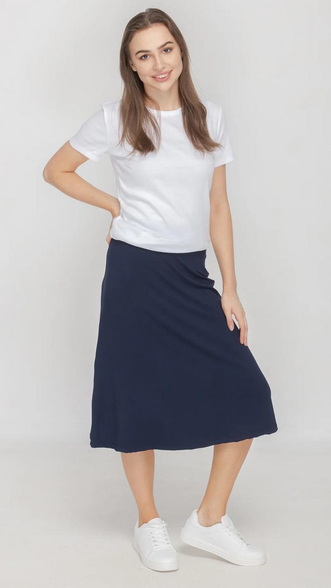 Jersey Flare Midi Skirt product image