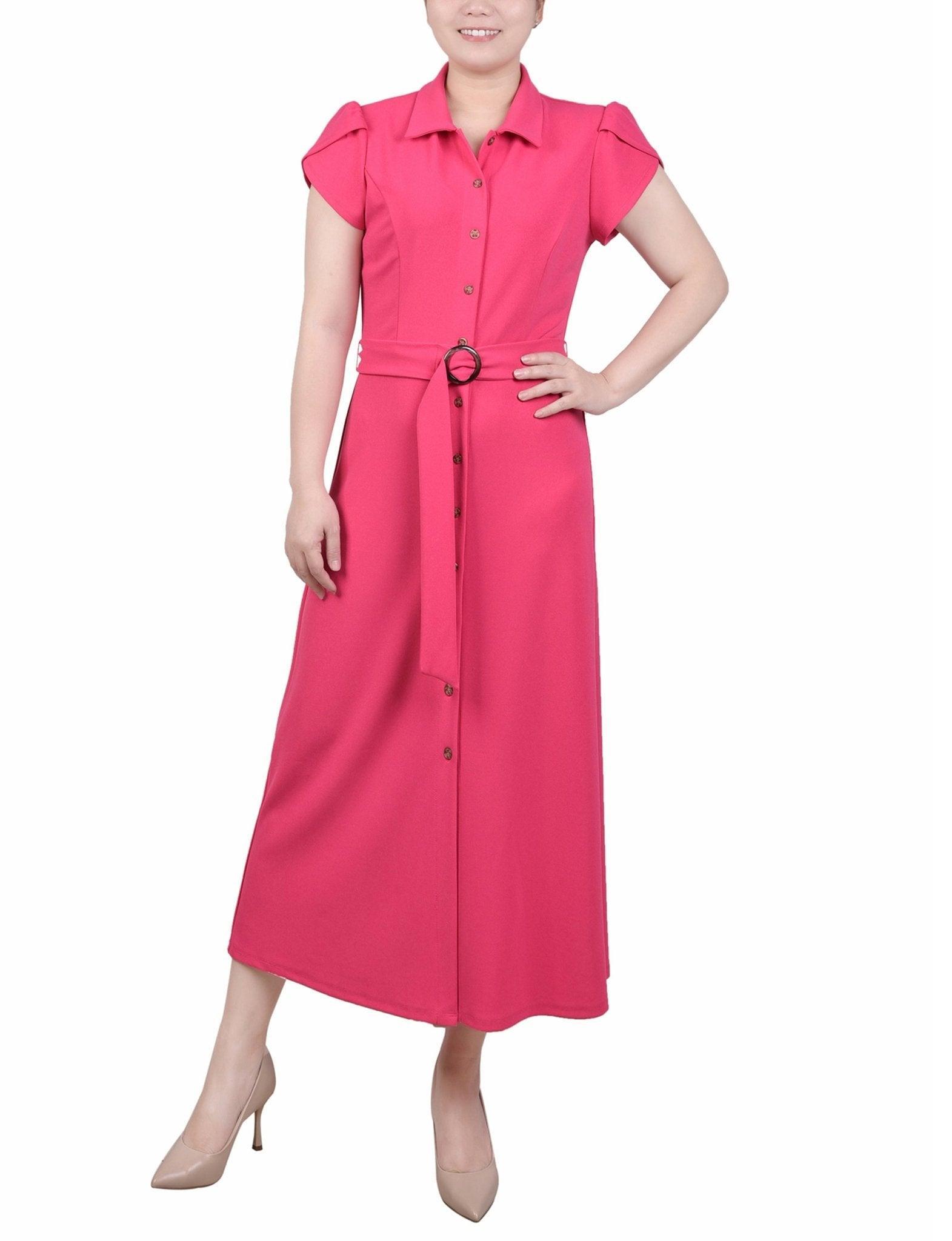 Midi Petal Sleeve Dress - Petite Product Image