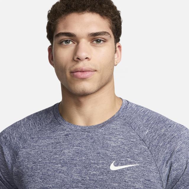 Nike Men's Heathered Short-Sleeve Hydroguard Swim Shirt Product Image