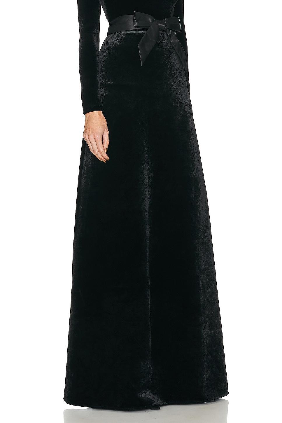 Balenciaga Maxi A-line Skirt Black. (also in 38). product image