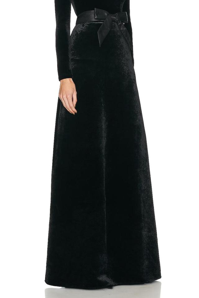 Balenciaga Maxi A-line Skirt Black. (also in 38). Product Image