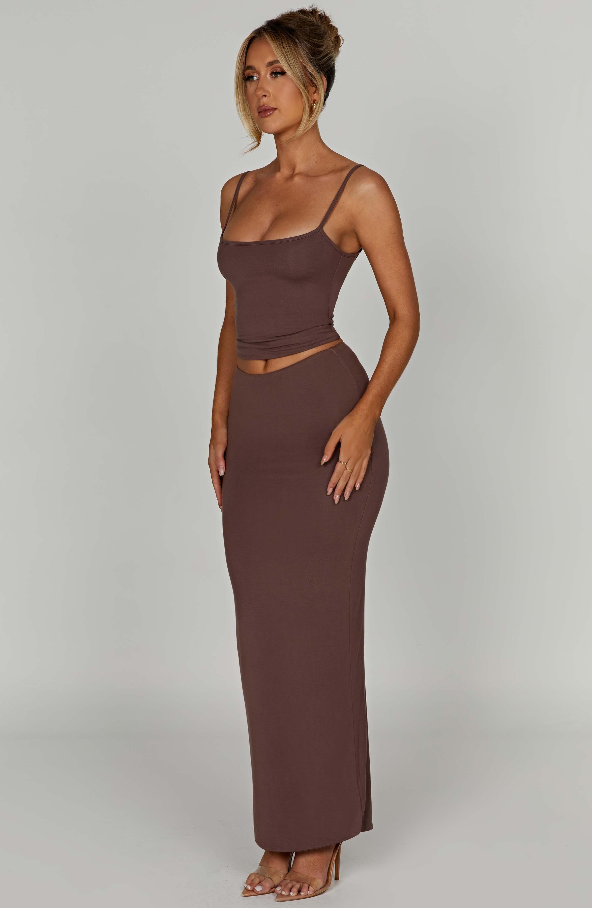 Yazmin Maxi Skirt - Chocolate Product Image