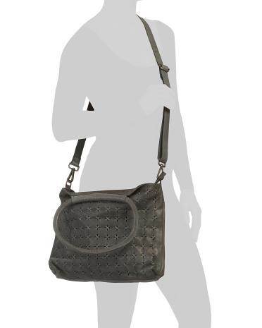 Leather Star Stitch Crossbody for Women Product Image