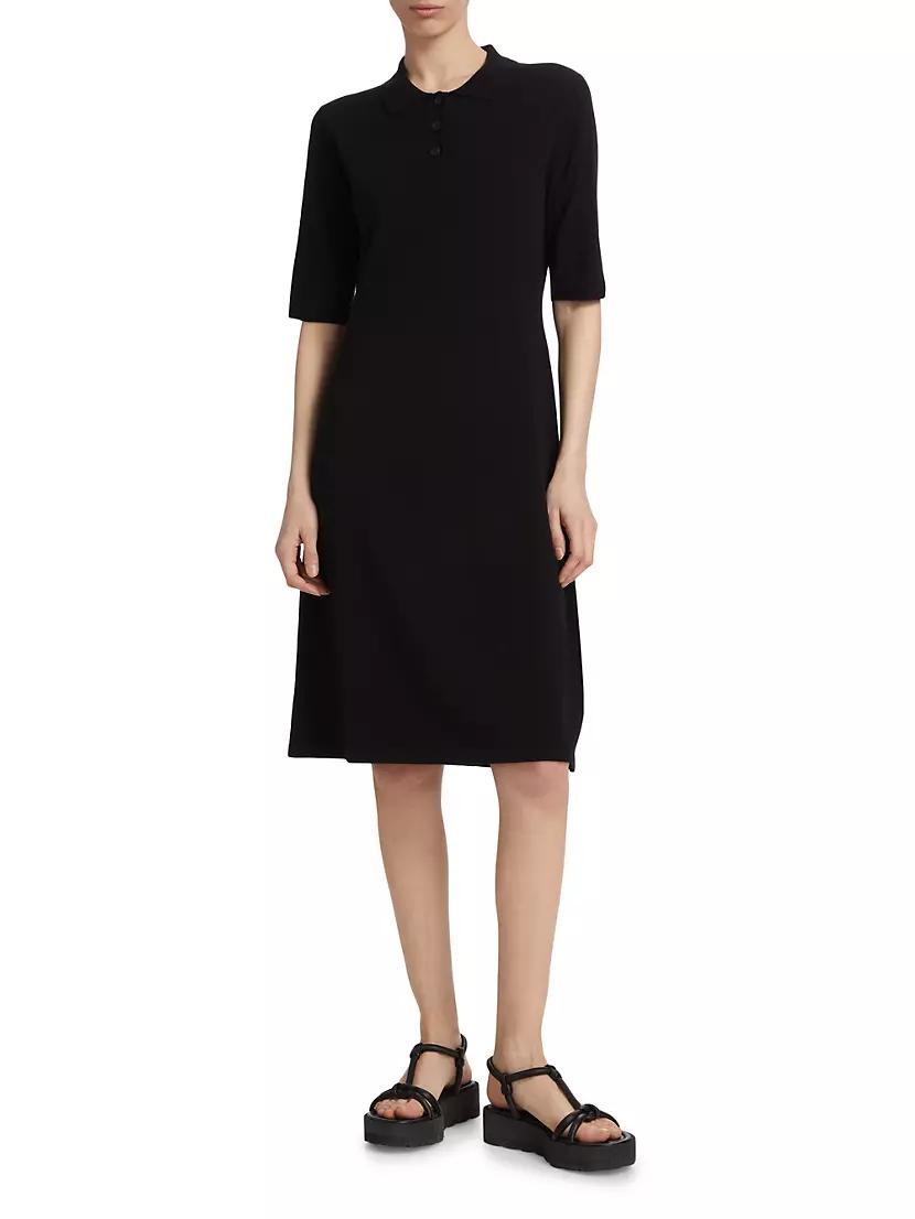 COLLECTION Short-Sleeve Polo Midi-Dress Product Image