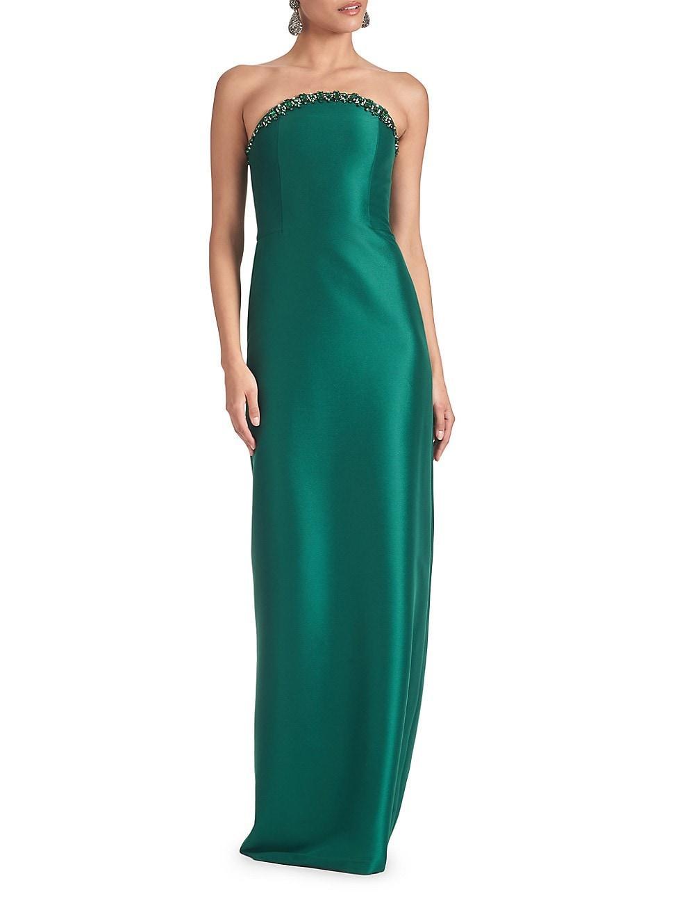 Womens Preston Satin Column Gown Product Image