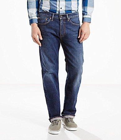 Mens Levis 505 Regular Fit Stretch Jeans Product Image