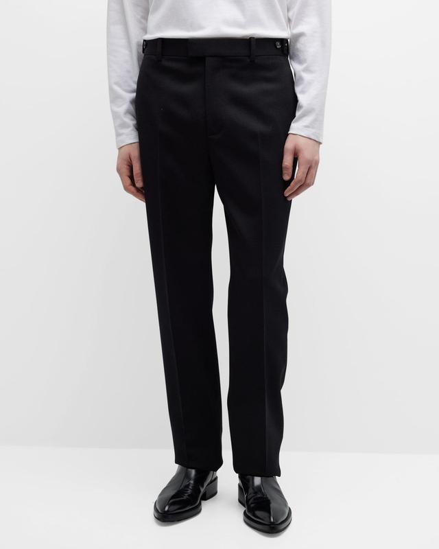 Mens Gabardine Wool Dress Pants Product Image