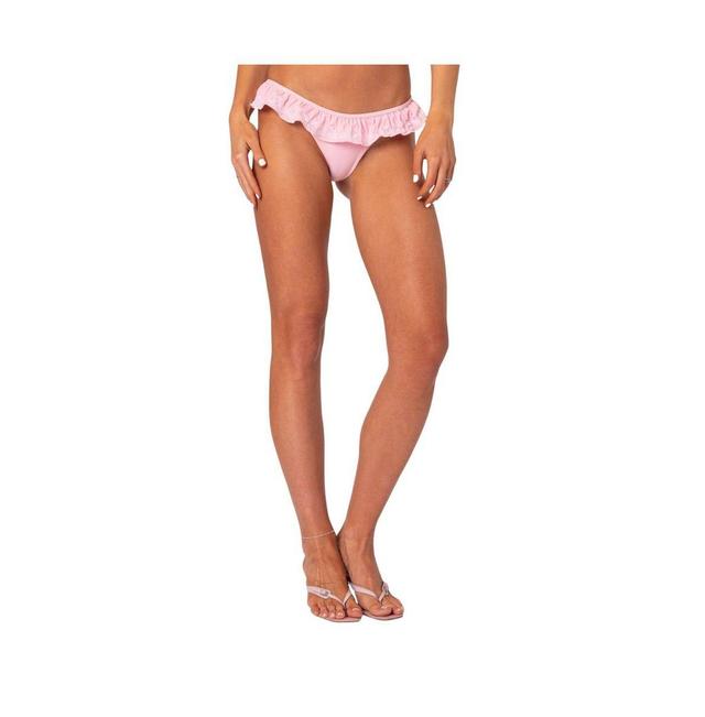 Edikted Womens Frilly Bikini Bottom Product Image