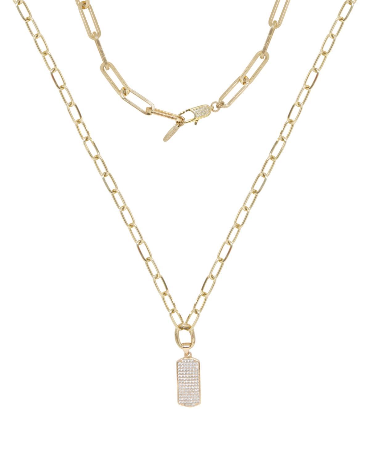 Womens Linked Up 18K Gold-Plate & Crystal Pendant Necklace 2-Piece Set Product Image