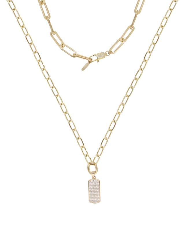 Womens Linked Up 18K Gold-Plate & Crystal Pendant Necklace 2-Piece Set Product Image