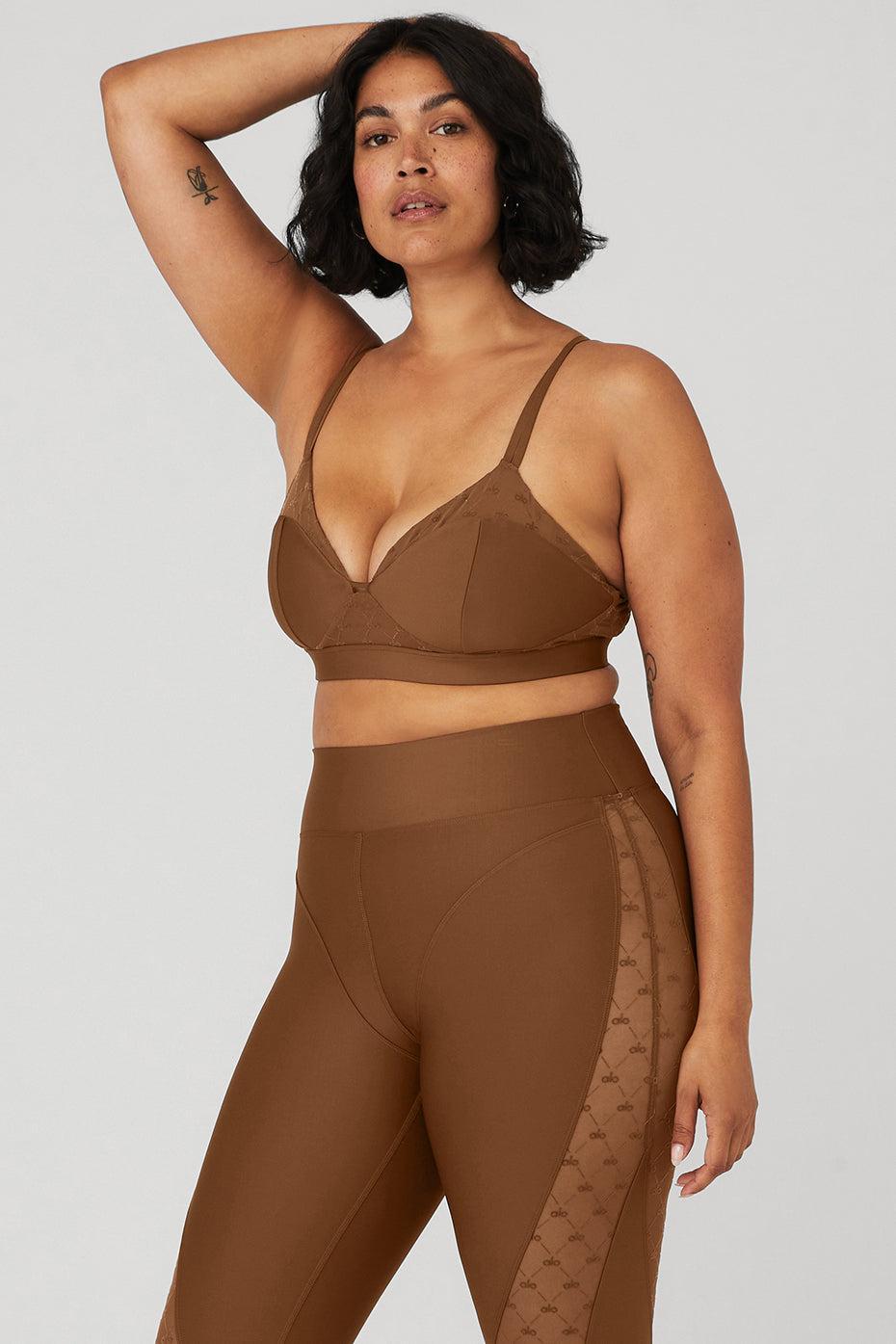 Airlift Mesh Celeste Bra - Cinnamon Brown Product Image