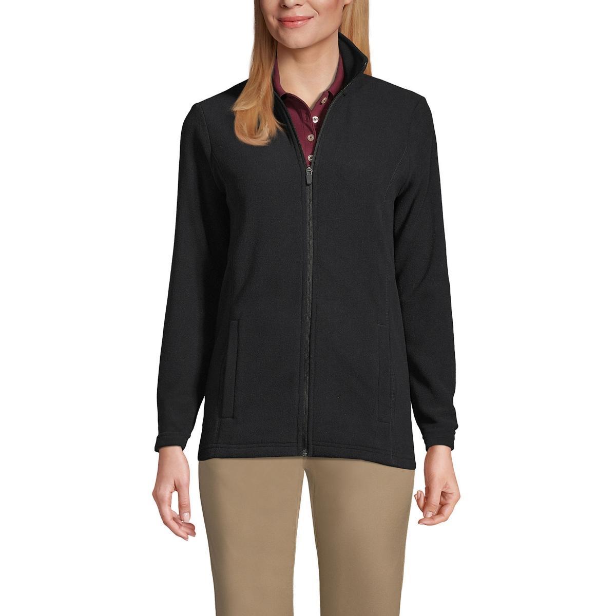 Lands End Womens School Uniform Tall Thermacheck 100 Fleece Jacket Product Image