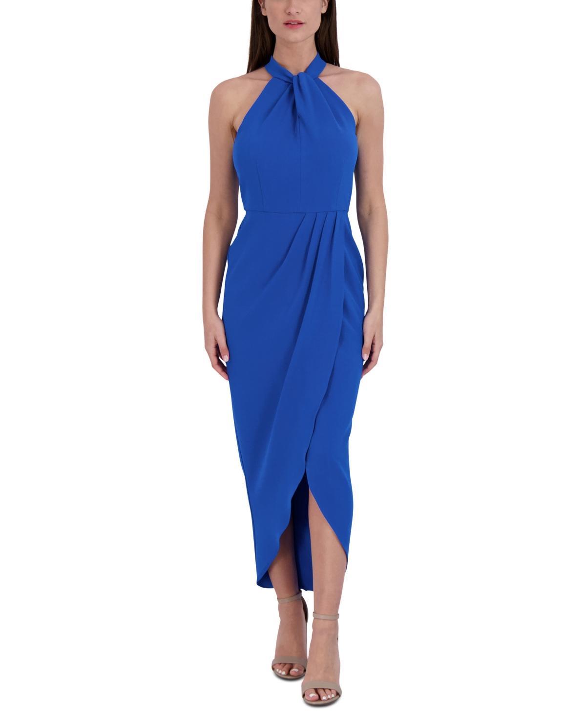 Julia Jordan Knot Neck Halter Dress Product Image