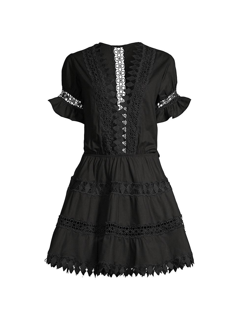 Womens Ora Embroidered Mini Dress Product Image