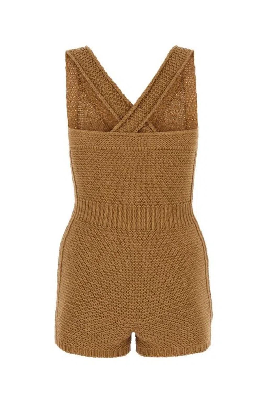 Knit Jumpsuit In Brown Product Image