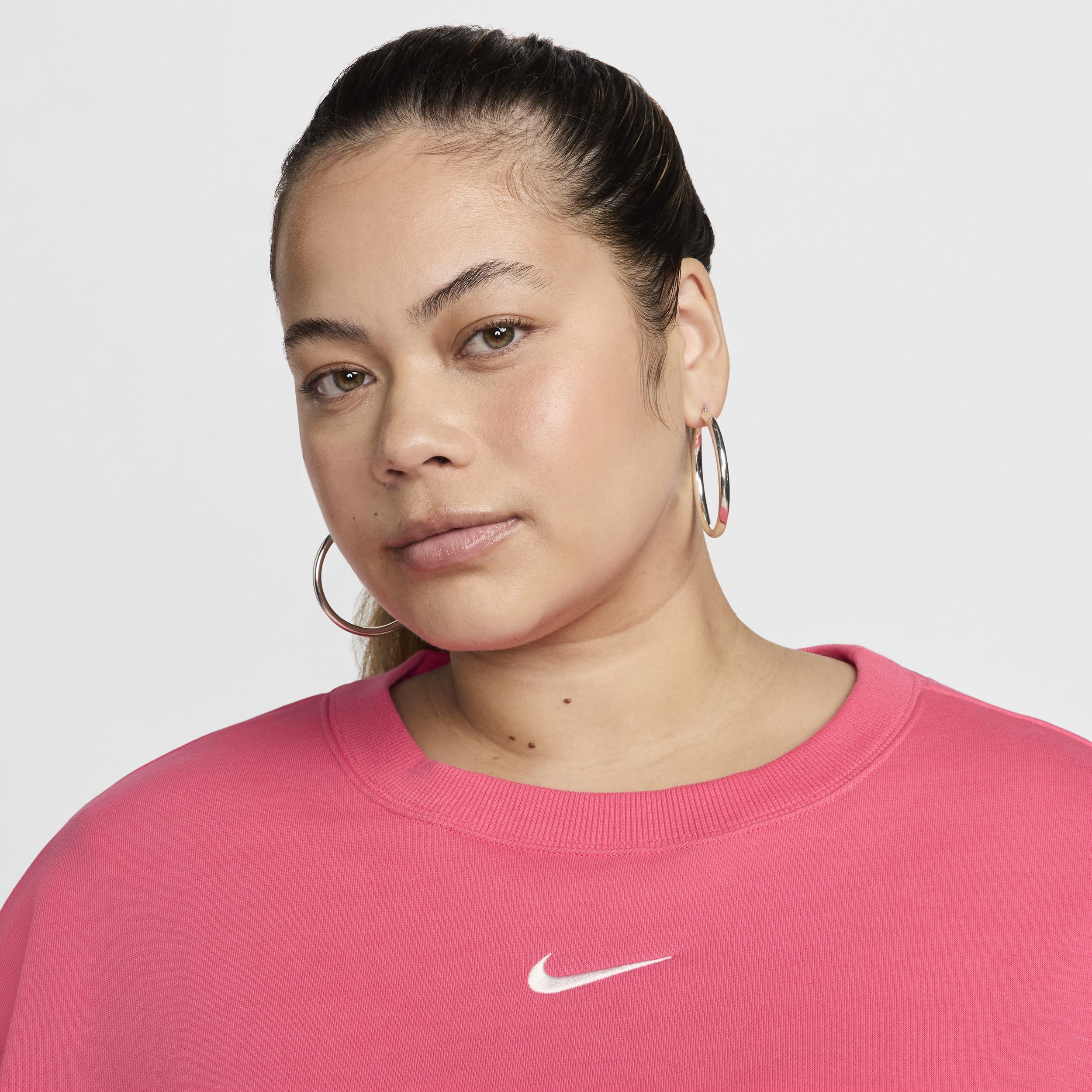 Women's Nike Sportswear Phoenix Fleece Oversized Crew-Neck Sweatshirt (Plus Size) Product Image