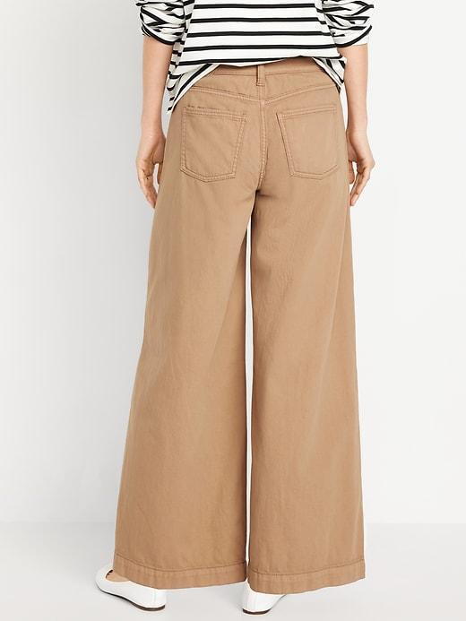 High-Waisted Super Wide-Leg Drapey Pants Product Image