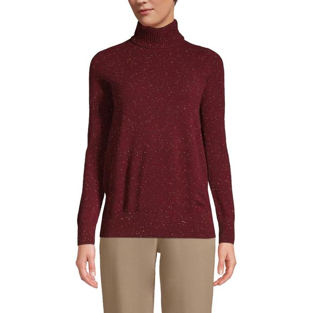 Lands End Womens Tall Cashmere Turtleneck Sweater Product Image