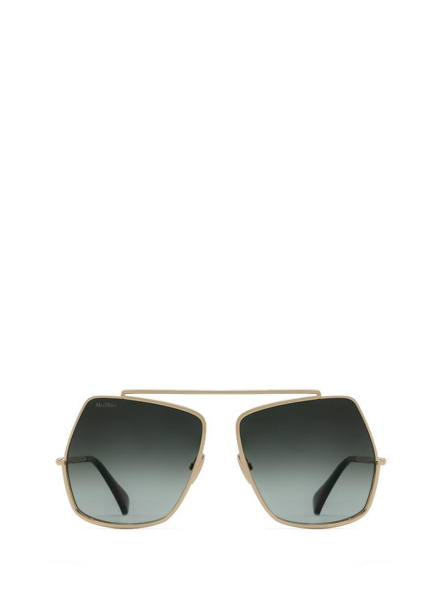 MAX MARA Sunglasses In Shiny Pale Gold Product Image