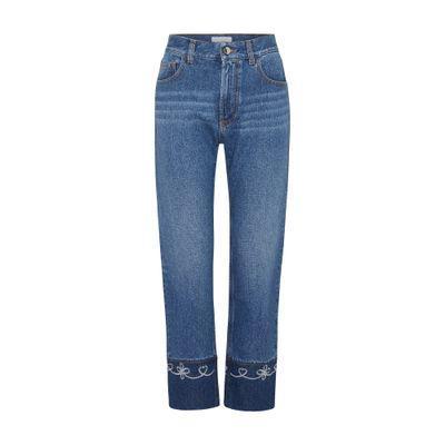 Wide-leg Jeans In Blue Product Image