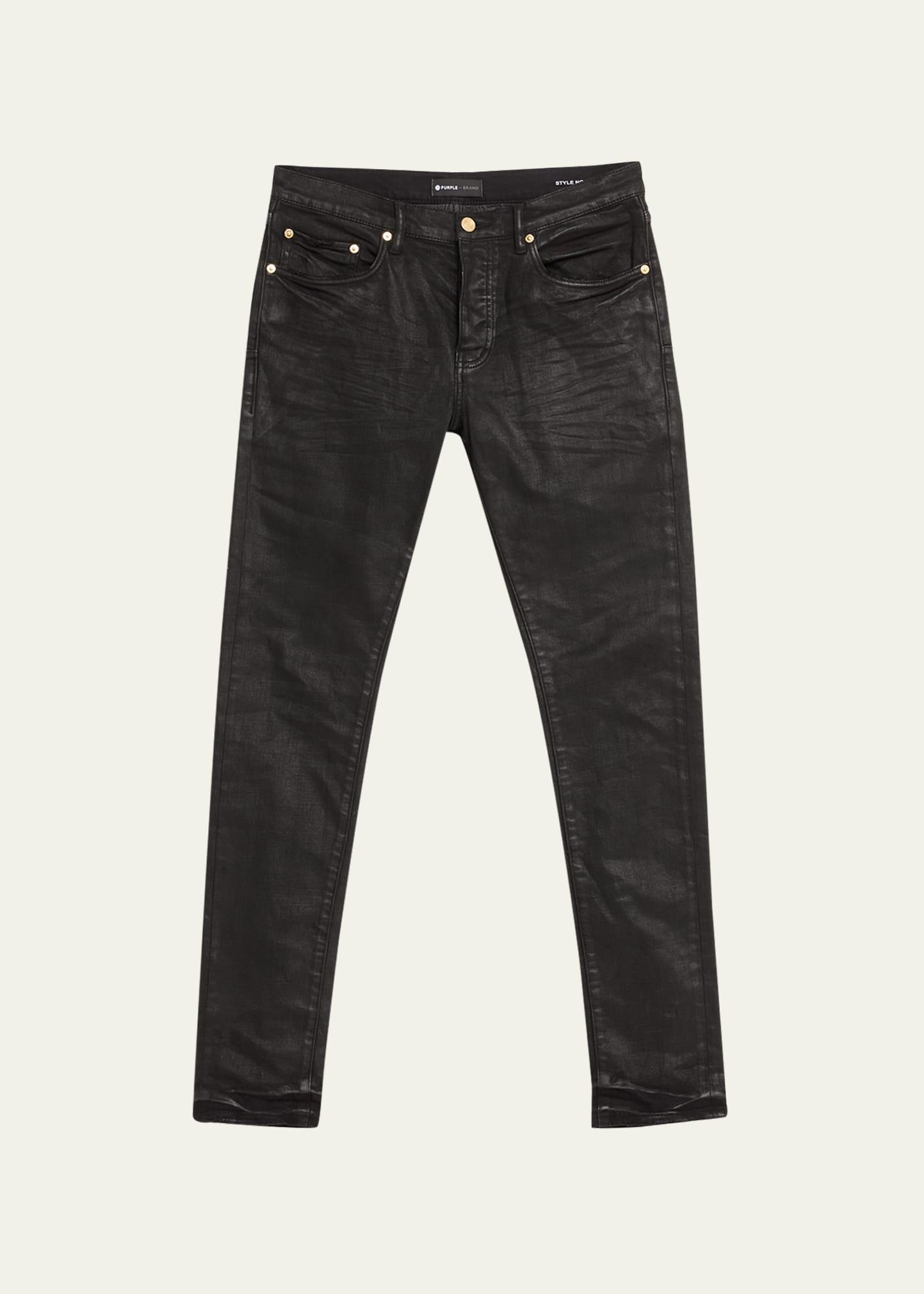 Mens Coated Denim Stretch Skinny Jeans Product Image