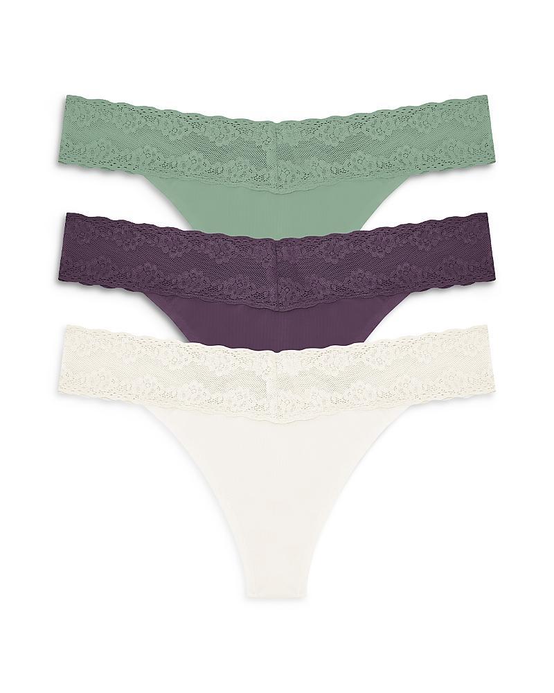 Natori Bliss Perfection Lace Trim Thong Product Image