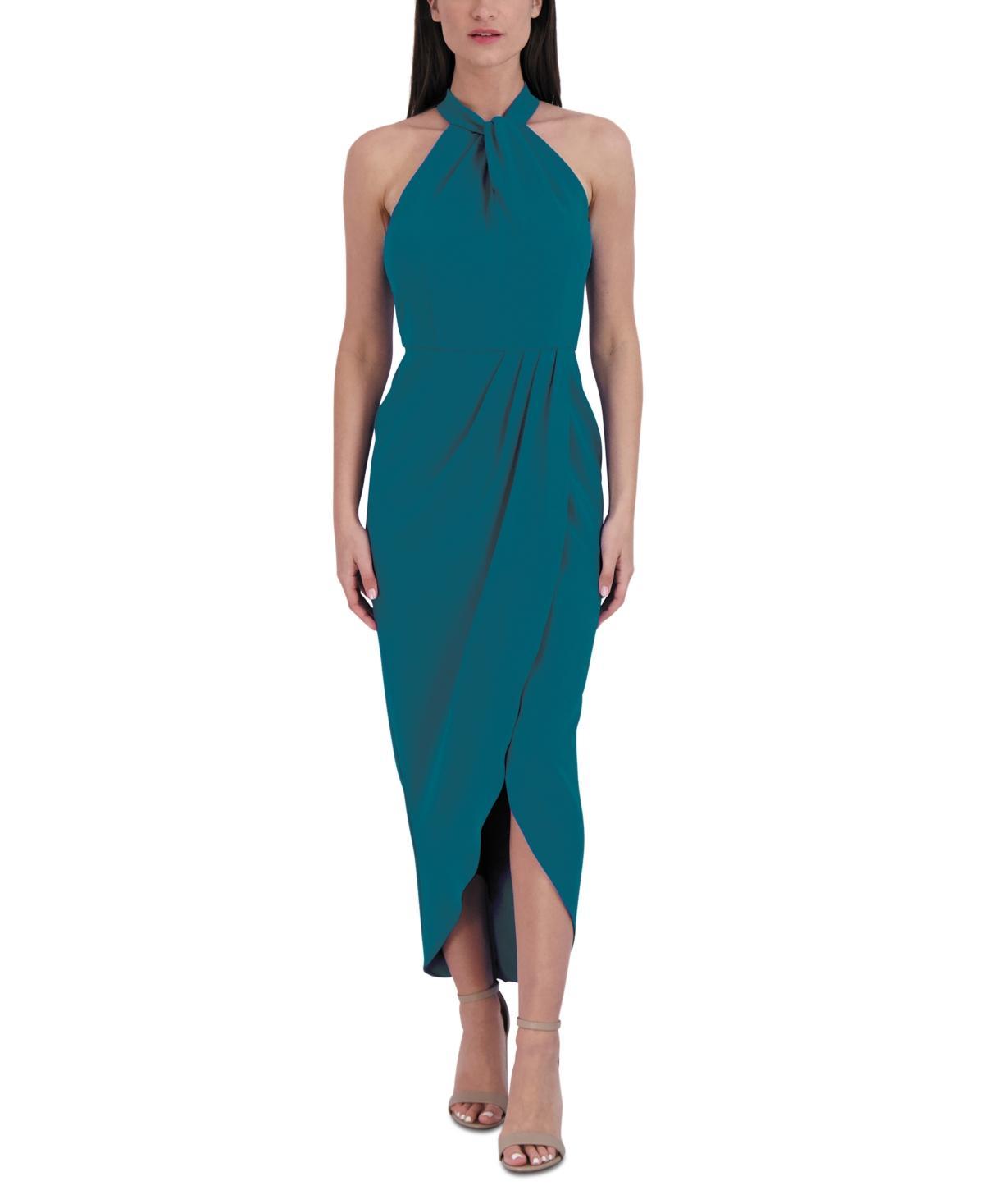 Julia Jordan Knot Neck Halter Dress Product Image