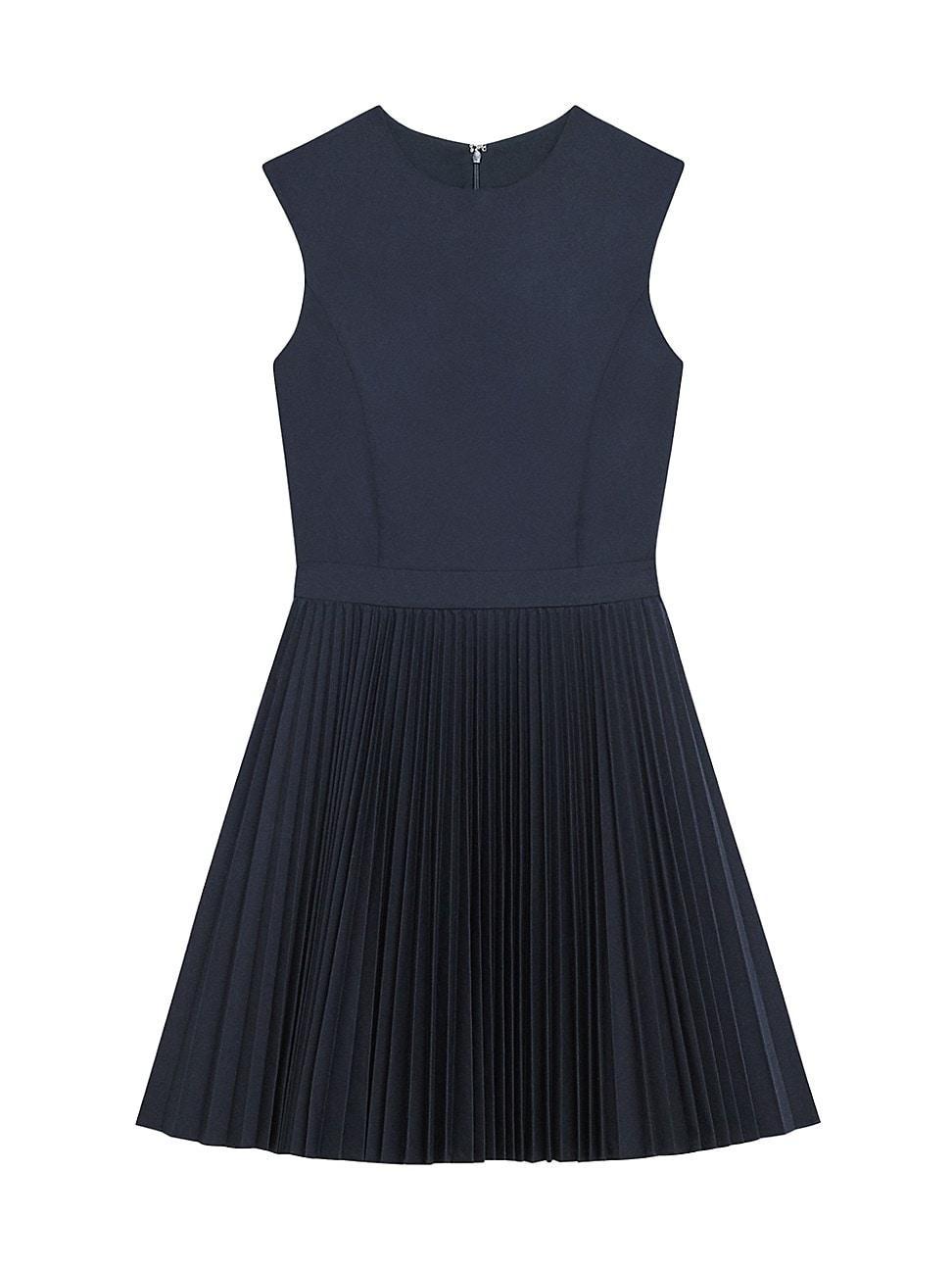 Womens Sleeveless Pleated Minidress Product Image