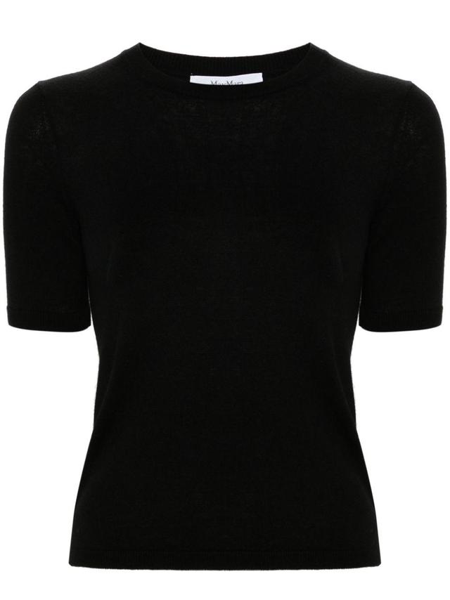 MAX MARA Warren Short-sleeve Jumper In Black Product Image