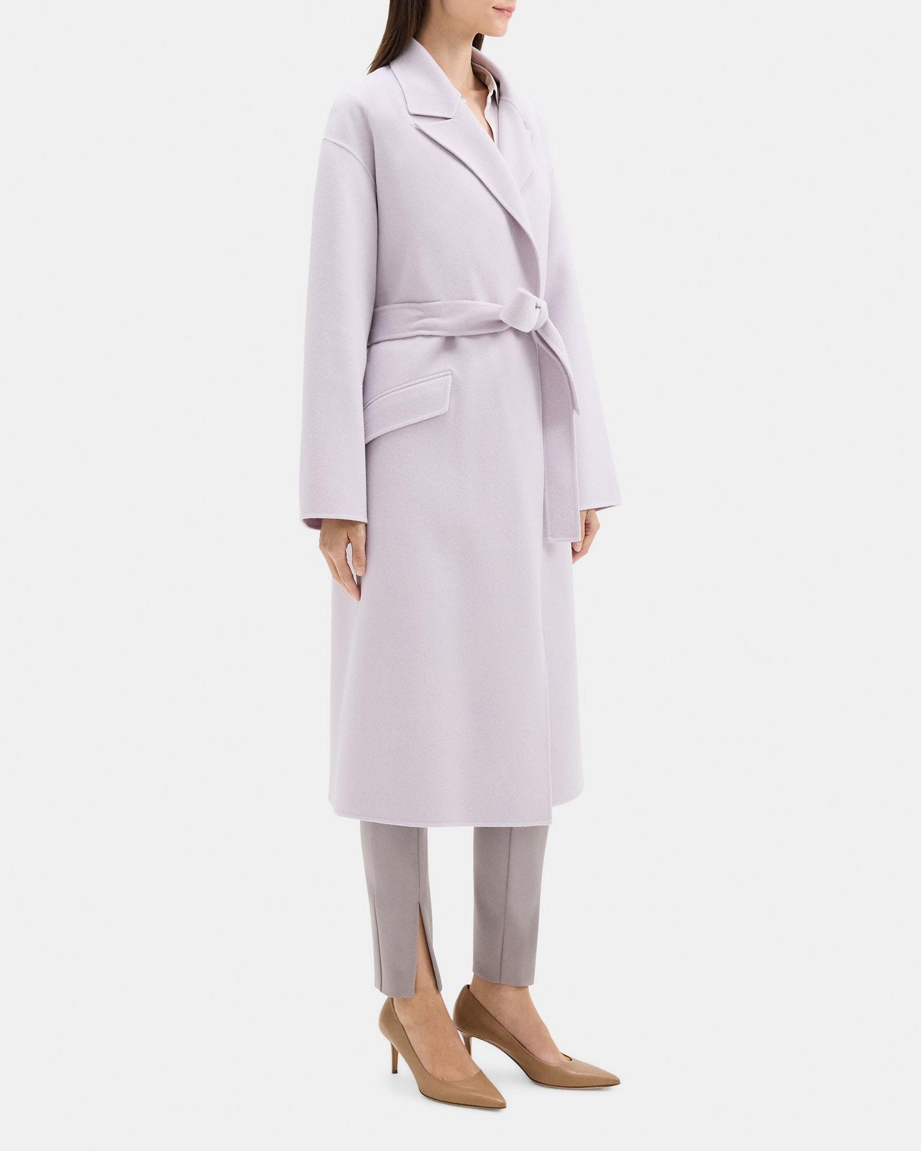 Robe Coat in Double-Face Wool-Cashmere Product Image