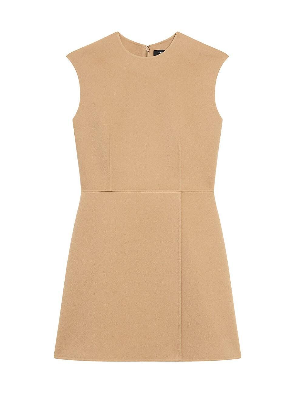 Womens Wool-Cashmere Sleeveless Minidress Product Image