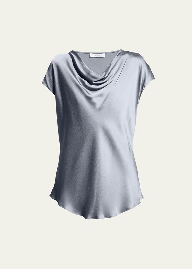 Vince Cowl Neck Silk Blouse Product Image