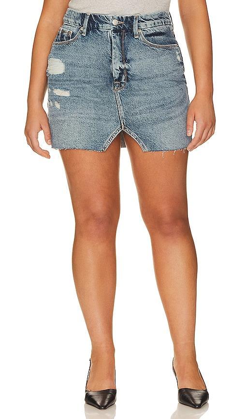 Good American Mini Skirt With Cut Out Size 8. Product Image