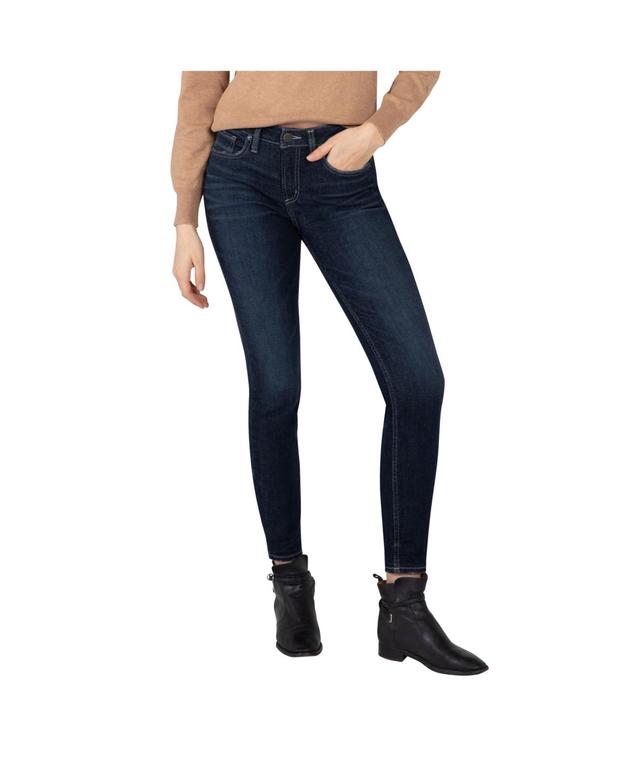 Silver Jeans Co. Womens The Curvy High Rise Skinny Jeans Product Image