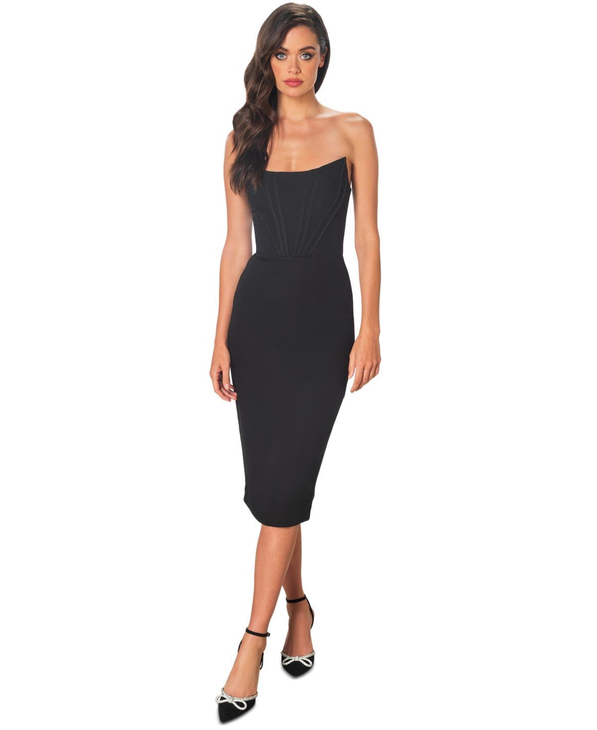 Women's Corset Strapless Midi Dress Product Image