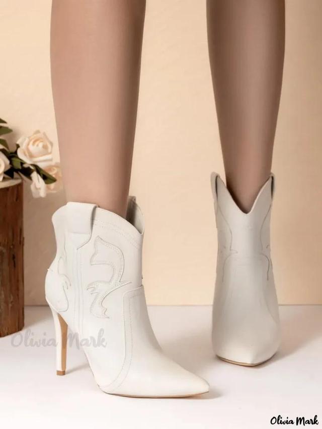 Olivia Mark – West Style High Heeled Fashion Boots Product Image