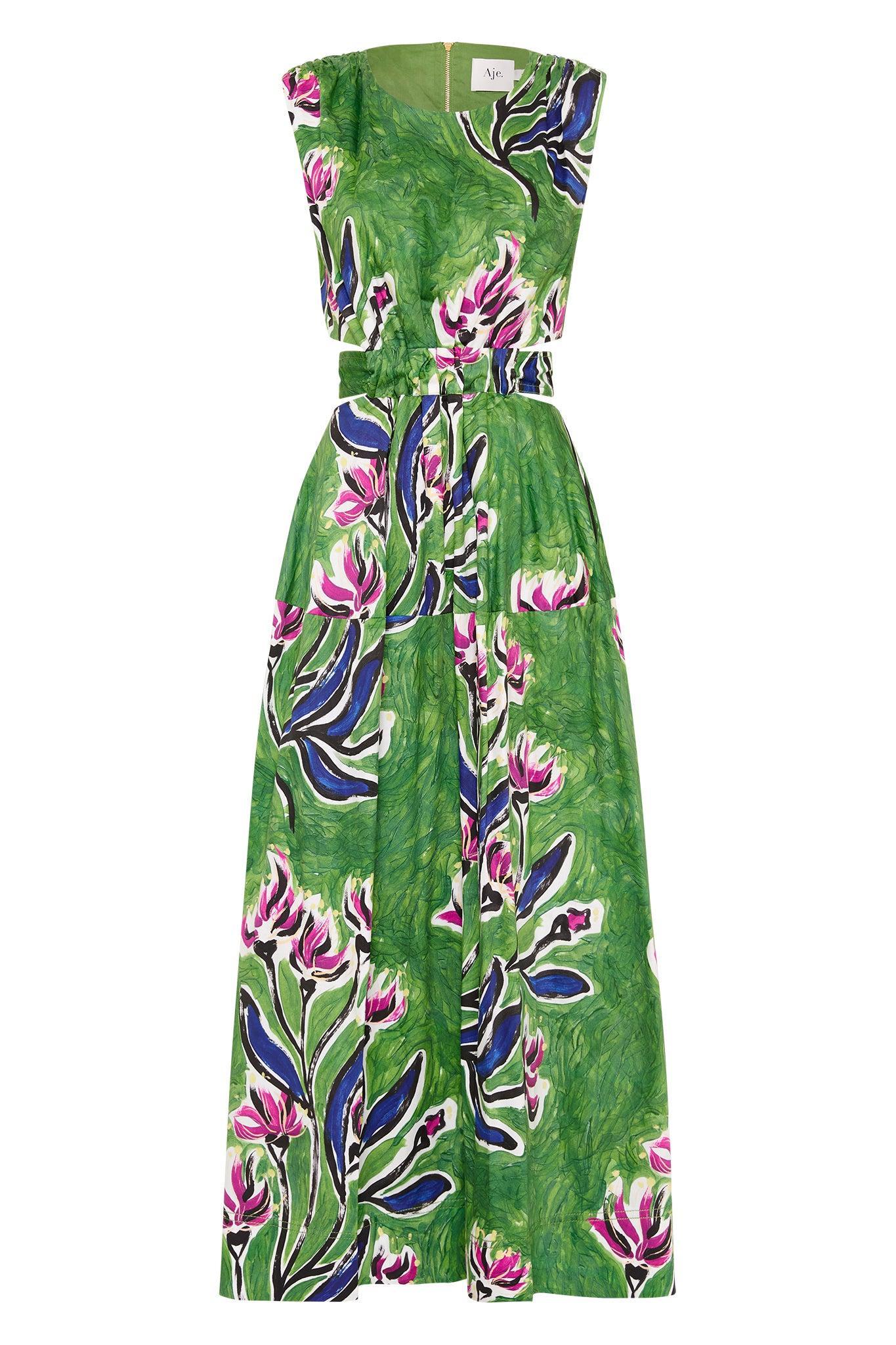 Zorina Tie Midi Dress Product Image