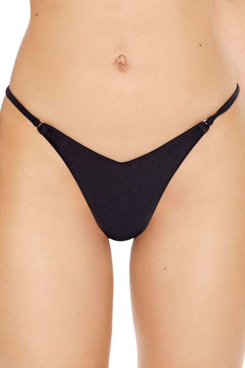 Notched High-Leg Bikini Bottoms | Forever 21 Product Image