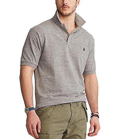 Polo Ralph Lauren Big  Tall Classic Fit Solid Cotton Mesh Polo Shirt Product Image