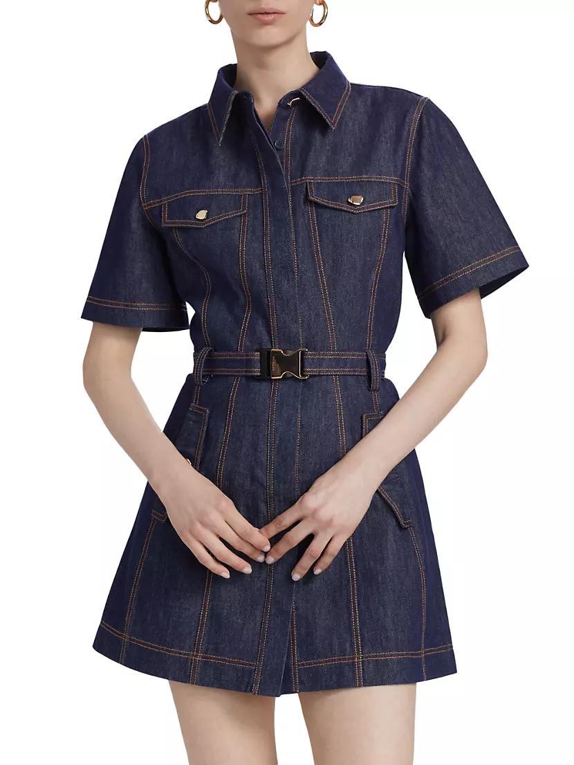 Safia Denim Utility Minidress Product Image